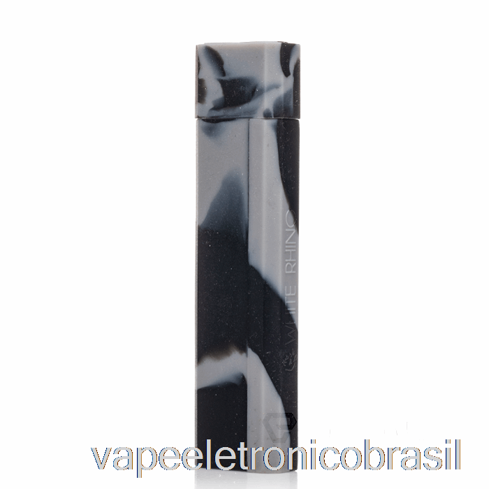 Vape Eletrônico White Rhino Silicone Dab Out [pirex] Preto Cinza